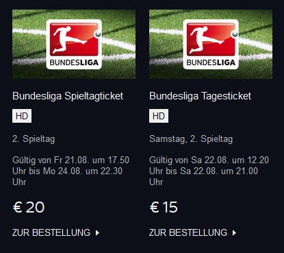 Bundesliga Spieltagticket