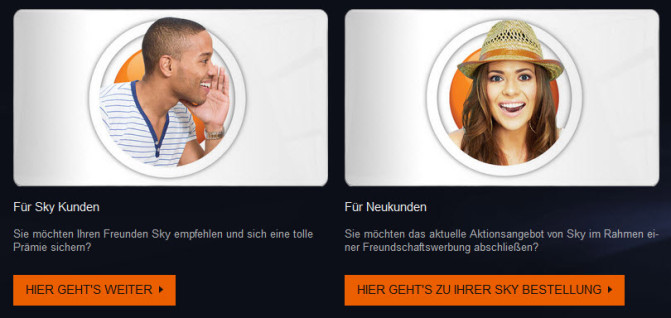 Sky Werben Prämie Sky Werben Prämie