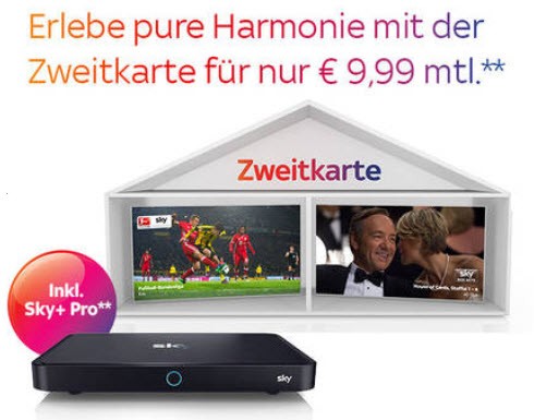 Zweitkarte Angebot Sky Zweitkarte Angebot Sky